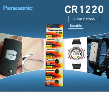 10VNT/DAUG Originalių Panasonic CR1220 Mygtuką Cell Baterijos CR 1220 3V Ličio Monetos Baterija BR1220 DL1220 ECR1220 LM1220