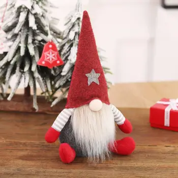 Kalėdų Rankų Darbo Švedų Gnome Santa Sėdi Pliušinis Lėlės, Papuošalai Kalėdų Atostogų Namo Šalis Dekoras Vaikų Žaislas Dovana