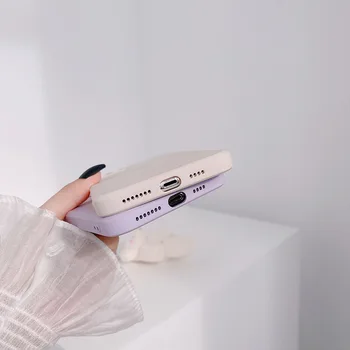 Mielas Meno Paprasta Meilė Širdies korėjos Telefono dėklas Skirtas iPhone 11 Pro Max Xr X Xs Max 7 8 Pulse SE 2020 Atvejais Minkštas Silikoninis Dangtelis