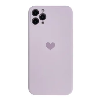 Mielas Meno Paprasta Meilė Širdies korėjos Telefono dėklas Skirtas iPhone 11 Pro Max Xr X Xs Max 7 8 Pulse SE 2020 Atvejais Minkštas Silikoninis Dangtelis