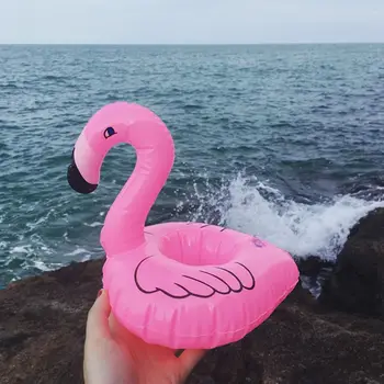 Mini Pripučiami Flamingo Vienaragis Spurgos Baseinas Plaukti Žaislai Gerti Plaukti Puodelio Laikiklis Plaukimo Žiedas Šalies Paplūdimio Žaislai Vaikams, Suaugusiems