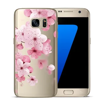 Seksualus Gėlių Raštas Minkštos TPU Telefono dėklas Samsung Galaxy S20 Ultra S6 S7 Krašto S8 S9 S10 Plius 10E Gėlių Silikono Padengti