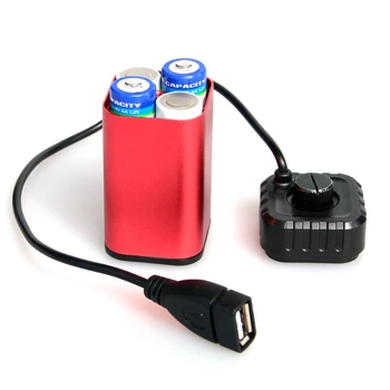 Atsparus vandeniui 5V USB Portable 4X AA Baterijos Įkroviklis, Laikiklis Rinkinio Power Box 