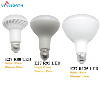 R50 LED Lempa E14 3W LED Lemputė 5W 9W 7W 12W 15W 20W Lampada LED Prožektoriai, E27 LED Kristalų Lempos, Šilta, Šalta Balta Šviesos Apdaila