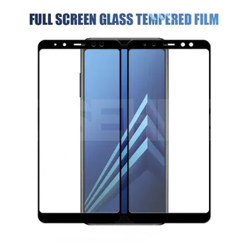 9D Apsauginis Stiklas Ant Samsung Galaxy A5 A7 A9 J2 J8 2018 A6 A8 J4 J6 Plius 2018 Grūdintas Stiklas Screen Protector Filmas