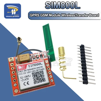 Mažiausias SIM800L GPRS GSM Modulis Rinkinys MicroSIM Kortelę Core Valdybos Quad-band TTL Nuoseklųjį Prievadą Su Antena PASIDARYK pats