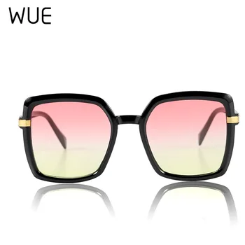 WUE naujas mados ponios, vyriški akiniai nuo saulės ženklo dizaineris akiniai vandenyno lęšiai pirkinių moteriški akiniai nuo saulės