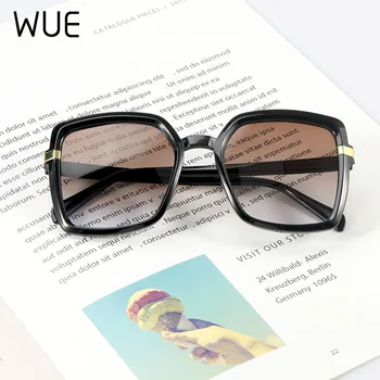 WUE naujas mados ponios, vyriški akiniai nuo saulės ženklo dizaineris akiniai vandenyno lęšiai pirkinių moteriški akiniai nuo saulės