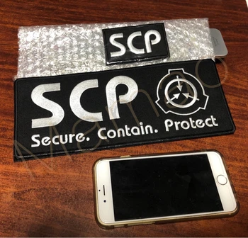 SCP Pleistrai Specialios Atskyrimo Procedūras Fondas Saugi Būti Apsaugoti Siuvinėjimo Badg Aplikacijos Už Striukė, Džinsai kuprinė