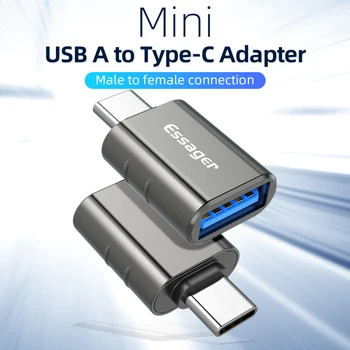USB Tipo C OTG Adapteris, USB 3.0, USB, C, Vyrų Konverteris, Skirtas Samsung S20 Xiaomi Mi 9 10 USB-C Priedai Female Jungtis