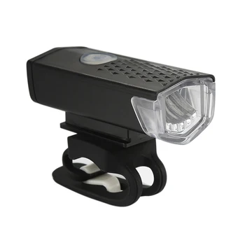 300 Liumenų Dviračio Lempa USB Įkrovimo Dviračio Šviesos Priekinių Žibintų Žibintuvėlis Dviračių Šviesos diodų (LED) Vandeniui Dviračio Lempa