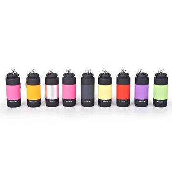 Multi-color Mini LED Šviesos 0.3 W Nešiojamą Žibintuvėlį USB Lauko Vandeniui Įkrovimo Keychain Žibinto Lemputė Išgyvenimo Įrankis