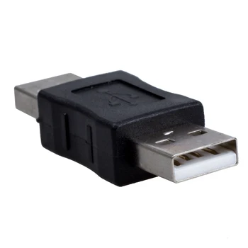 USB A Male Vyrų Jungties Adapteris Juoda