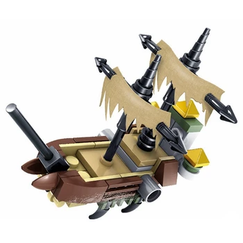 Kūrėjas Piratų Laivo Piratų Ryklys Gyvūnus Duomenys Reikmenys Dalis SS Modelio Blokai Žaislai Vaikas Kūrėjai Piratai Filmą