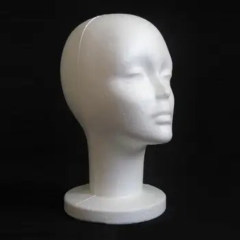 Mados Moterų Baltos Putos Manekenas Skrybėlę Bžūp Perukas Moterų Galvos Ekranas Turėtojas Modelio Mokymo Vadovas Manekenai