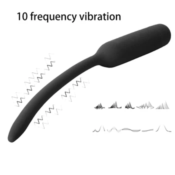 Šlaplės Kateteris Dilators Varpos Plug Vibratorius Dangos Šlaplės Plug 10Frequency Vibracija Kateterį, Vibratorius, Sekso Žaislas, skirtas Suaugusiųjų