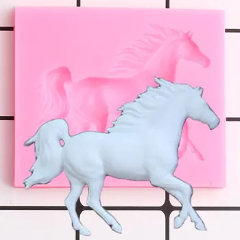 3D Pegasus Silikono Formos Arklių Saldainiai, Šokoladas Minkštas Pelėsis 