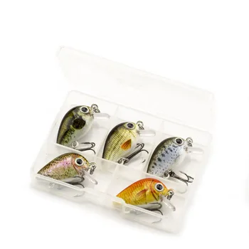 5VNT/set Sunku Žvejybos Masalas Pesca 3g, 18mm Suku Masalas Japonijos Dizaino Mini CrankBaits Dirbtinis Masalas, Bass, Lydekos, Ešeriai, Upėtakiai