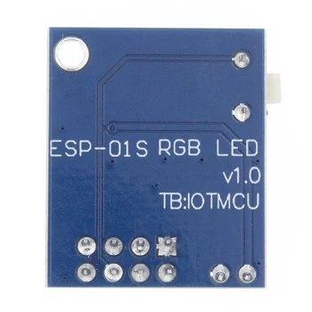 ESP8266 ESP-01 ESP-01S WS2812 RGB LED Valdiklis Modulis IDE WS2812 Šviesos Žiedas Smart Elektroninių 