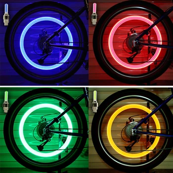 Neoninės Šviesos, Padangų Varantys Vožtuvų Dangtelis Šviesos diodų (LED Flash Automobilių Padangų Vožtuvas Dangteliai Oro Padengti Padanga Ratlankio Vožtuvas Varantys Kamieno Bžūp Dviračio Šviesos