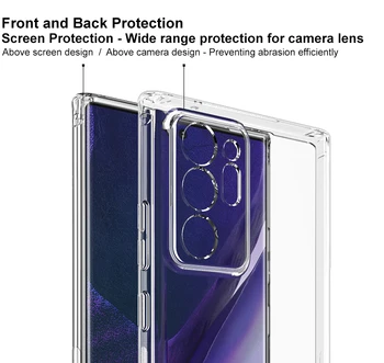 Dėl Samsung Note 20 Ultra Atveju IMAK UX-6 atsparus smūgiams Skaidrus, Minkštas Galinį Dangtelį Atveju 
