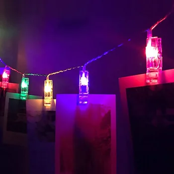1,5 M 3M 6M Foto Įrašą Turėtojas LED String žibintai, Baterija Kalėdų, Naujųjų Metų Šaliai Vestuvių Ramadanas Apdailos Pasakų žibintai