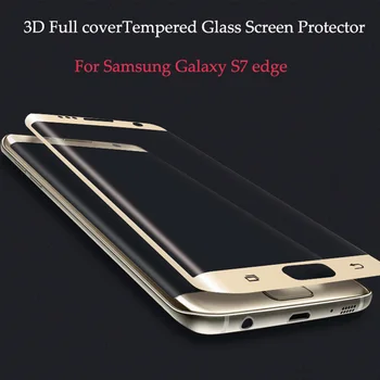3D Lenktas Grūdintas Stiklas Samsung Galaxy S7 Krašto Screen Protector, pilnas draudimas Saugus Apsauginė Plėvelė Galaxy S8 plius s7edge