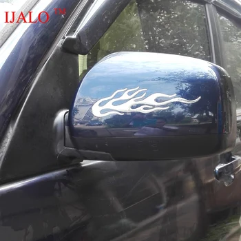 Cool Gaisro Liepsnos 3D automobilių lipdukas Automobilio stilius logotipas ženklelis lipduką galinio vaizdo veidrodis automobilių, Motociklų lipdukas, minkštas PVC lipdukas Chromuotas