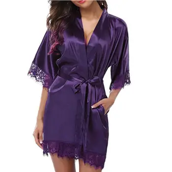 Seksualus Apatinis Trikotažas Moterims Pižamą Sleepwear Moterų Šilko Satino Naktiniai Drabužiai Chemises Miego Drabužiai