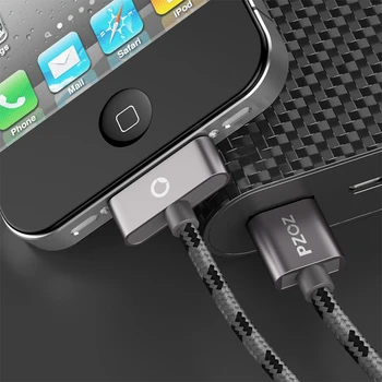 PZOZ USB Kabelis Nemokamai Greito Įkrovimo iphone 4 s 4s 3GS 3G iPad 1 2 3 iPod Nano itouch 30 Pin Įkroviklis adapteris Duomenų Sinchronizavimo laidas