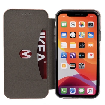 Prabangus Odinis Magnetinis Flip Case for IPhone 12 11 pro max X Xr Xs Max Piniginės Kortelės Turėtojas Knygos Viršelio 