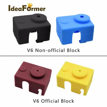 3D Spausdintuvas V6/MK7 MK8 MK9 / MK10/Volnaco Silikoninė Kojines Bloko Šildytuvas Silikono Izoliacija padengti 3D spausdintuvo kaitinimo blokas
