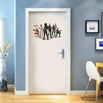 Fortnite Sienų Lipdukai Kambarį Dekoro Apdailos Žaidimas PVC Lipdukas Tvirtovė Naktį Anime Pav Miegamasis, Vonios kambarys Durys