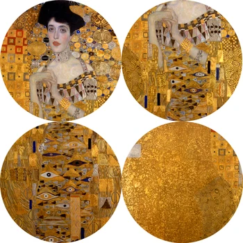 Portrait Of Adele Bloch, Drobė Paveikslų Ant Sienos Gustav Klimt Bučinys, Paveikslų Reprodukcijos Drobė Spausdina Kambarį