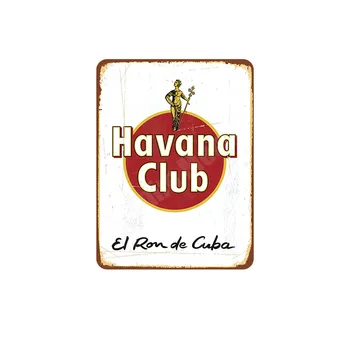 Havana, Klubas Apnašas Italija Alaus Martini Derliaus Metalo Plokštės Kavinė Baras Baras Dekoratyvinis Pasirašyti Sienų Lipdukai Meno Plakatas Namų Dekoro MN64