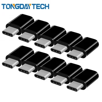 Tongdaytech 20PCS USB C Adapteris Micro USB Moterų Tipas-C vyriško Tipo C Kabelio Adapteris Adaptador Usb Tipo C Samsung S8 S9 S10