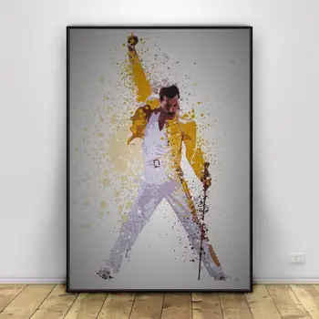 Karalienė Freddie Mercury Bohemian Rhapsody Drobės Tapybos Plakatai Ir Spausdinant Nuotraukas Ant Sienos, Abstrakčiai Dekoratyvinis Namų Dekoro