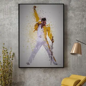 Karalienė Freddie Mercury Bohemian Rhapsody Drobės Tapybos Plakatai Ir Spausdinant Nuotraukas Ant Sienos, Abstrakčiai Dekoratyvinis Namų Dekoro