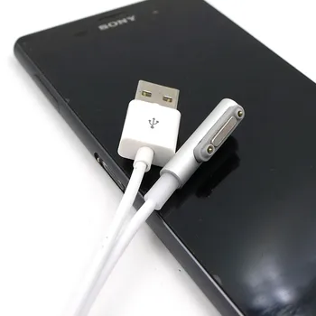 Naujas Magnetiniai USB Įkroviklio Laidai Su LED Magnetas Greito Įkrovimo Kabelis Sony Xperia Z3 L55t Z2 Z1 Kompaktiškas XL39h Duomenų Kabelis