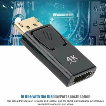 DP HDMI Max 4K 60Hz Displayport Adapteris, Vyrų ir Moterų Kabelis Konverteris DisplayPort į HDMI Adapterį, KOMPIUTERIO, TV Projektorius