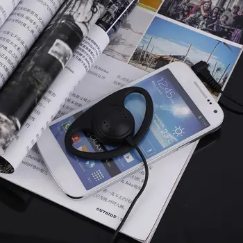 Karšto Naujas Patogus Pin 3.5 mm D Formos Klausyti Tik Minkšta Guma, Ausinės Ausinės Motorola Radijo Stabdžių Triukšmą ausinės