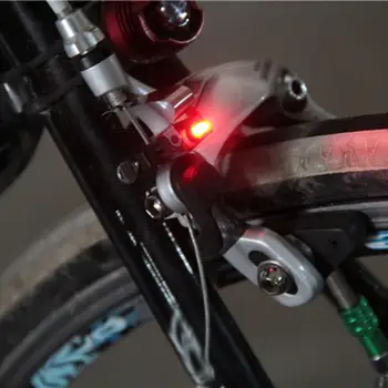 1pcs Mini Bike Dviračių Stabdžių Žibintas Mount Uodega Galinis Dviračio Žibintas atsparus Vandeniui Dviračių Aukšto Ryškumo LED Šviesos Žibintas, Dviračio Priedai