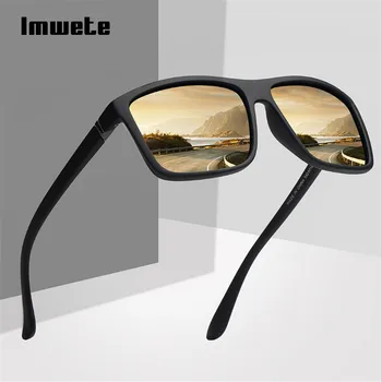 Imwete Poliarizuoti Akiniai nuo saulės Vyrams Judėjimo Dizaineris Vairavimo Saulės akiniai Moterų Derliaus Anti-UV Vairuotojo Black Akiniai Akiniai