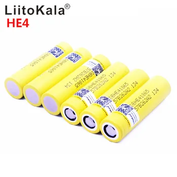 LiitoKala HE4 18650 li-lon baterija 3,6 V 2500mAh Baterija gali laikyti,Max 20A,35A išlydžio Aukšto biudžeto įvykdymo patvirtinimo