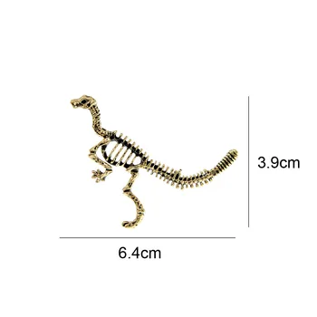 CINDY XIANG Derliaus Dinozaurų Sagė Skeletas Pin Sagės Moterų Ir Vyrų Papuošalai Unisex Gyvūnų Tyrannosaurus Papuošalai