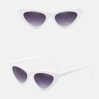 ZUEE Cat Eye Akiniai nuo saulės Retro Mados Veidrodis Akiniai nuo saulės Moterims Plastikinis Rėmas Klasikinius Saulės akinius, Ponios UV400 oculos