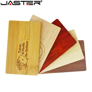 JASTER 1PCS nemokamai logotipą Bambuko Medienos Raudona mediena logotipą, graviruoti pendrive 4GB 8GB 16G 32GB 64GB medinės kortelės modelis usb atmintinės