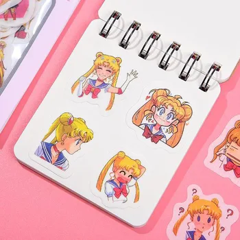 40pcs Animacinių filmų Anime Sailor Moon Lipdukai Vandeniui PVC Apdailos Kūrybiškumą Dienoraštis Etiketės Scrapbooking 