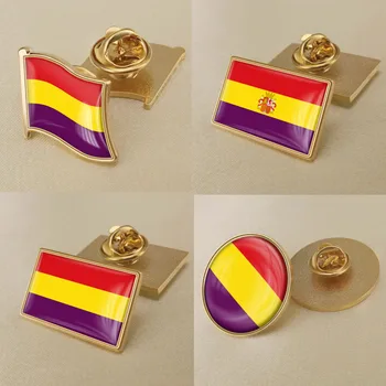 Ispanija (1931-1939) Valstybės Vėliavos Antrosios ispanijos Respublikos Vėliavos Atvartas Smeigtukai/Broochs/Emblemos