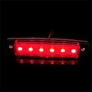 12/24V 6 LED Raudona Balta Geltona Sunkvežimių Priekabos Pikapas Šoniniai Gabaritiniai Rodikliai Šviesos Posūkio Signalo Žibintai Uodega Įspėjimo lemputė, Galinis Žibintas